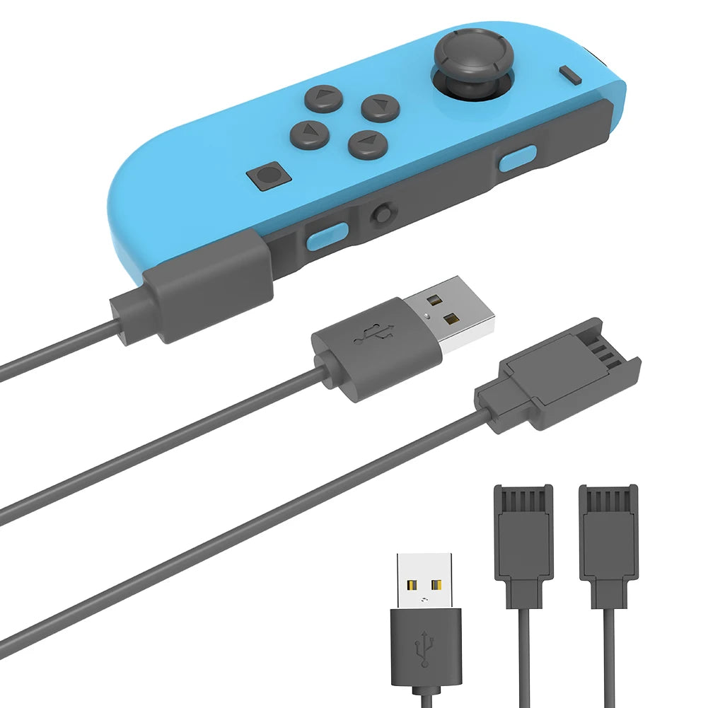 USB Charger Cable Joycon Controller 1 2 5M Portable Charging Cord