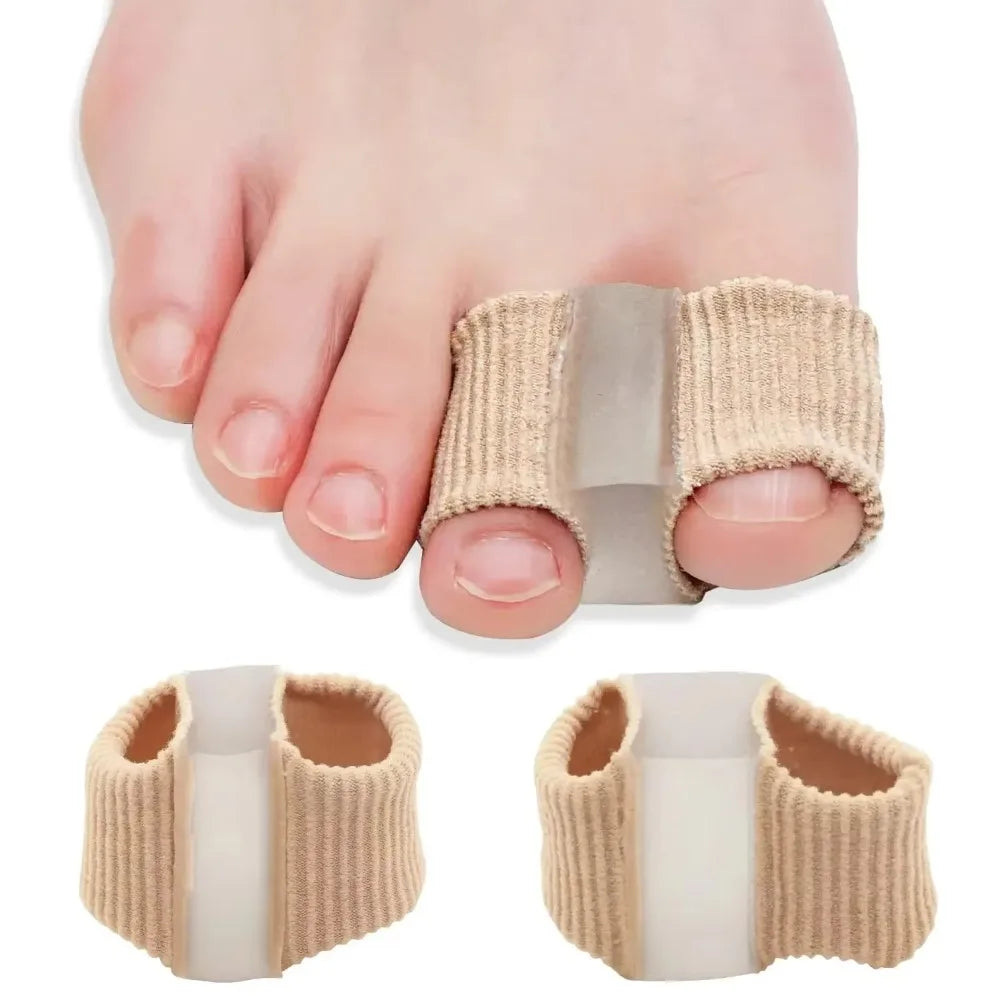 Silicone Two Toe Separator Adjuster Straightener Bunion Hallux Valgus Corrector Effective Thumb Finger Correction Foot Care Tool Zpaxo