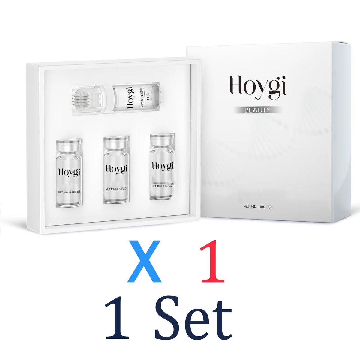 Hyaluronic acid 0.25mm Microneedle Roller Set Facial for Smooth Skin Barrier Protection Long Lasting Moisturization Skincare kit Zpaxo 1 Set