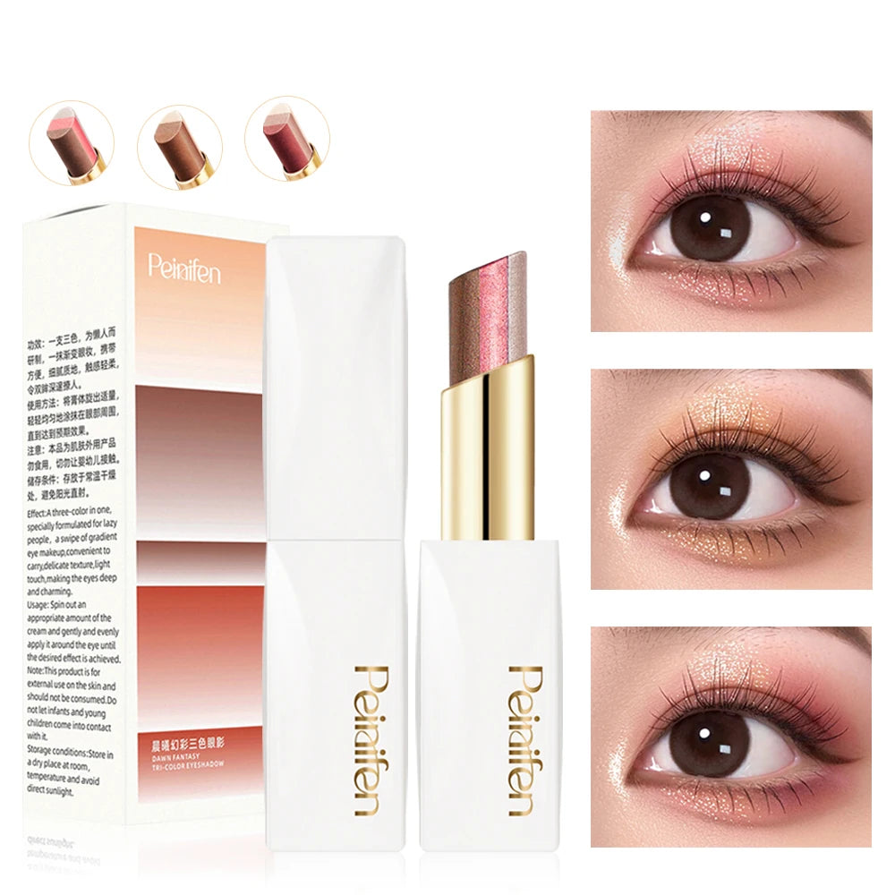 Three Eye Shadow Shiny Durable Natural Easy Apply Pearl