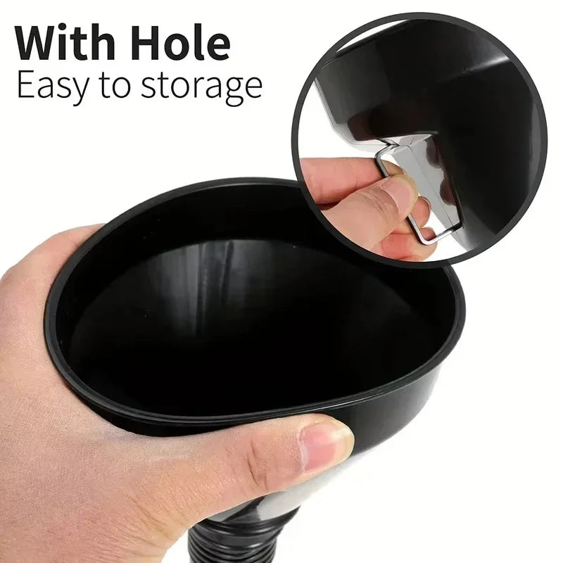 Flexible Automotive Fuel Funnel – Spill-Proof Wide Mouth