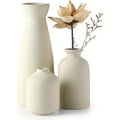 3 Ceramic Vases Country Home Decor Modern Farmhouse Living Room
