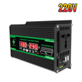 300W/4000W Portable Car Inverter DC 12V to AC 110V/220V Dual USB/AC Ports for Outdoor Camping & Appliances No battery included Zpaxo AC 220V