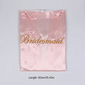 Bride Bridesmaid Robe for Wedding Party Getting Ready Embroidered Letter Sexy Women Bathrobe Bathroom Decoration Zpaxo Pink L