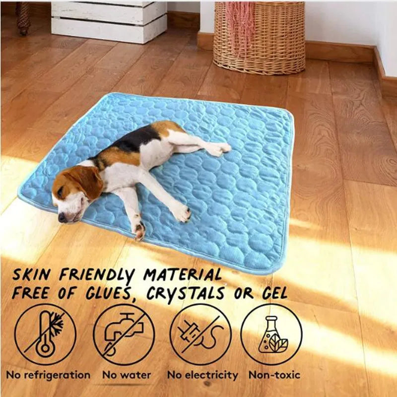 Ultimate Cooling Pet Mat Breathable Washable Summer Pad Dog Cat Self