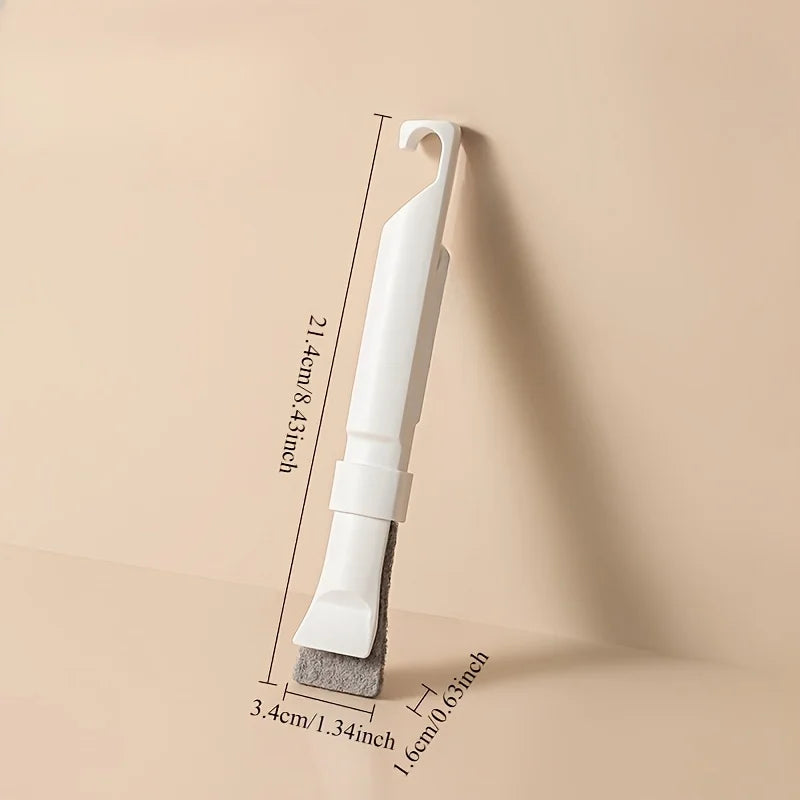 Multipurpose Bathroom Tile Floor Gap Cleaning Brush Window Groove Hand Cleaning Brush Household Wall Corner Kitchen Tool Zpaxo WHITE