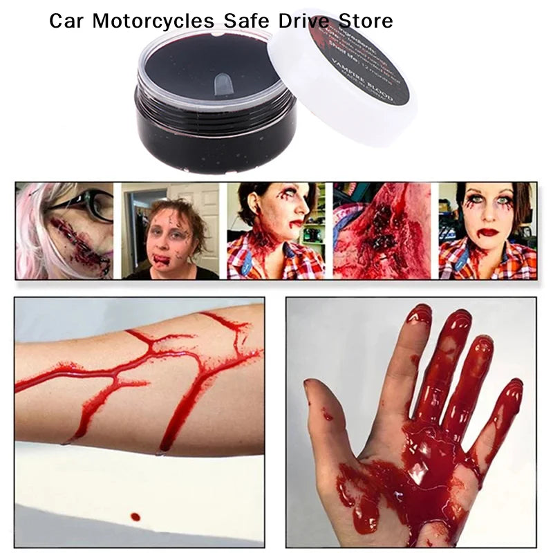 MThick Blood Fake Clot Gel Makeup Vampires Scars Halloween Cosplay