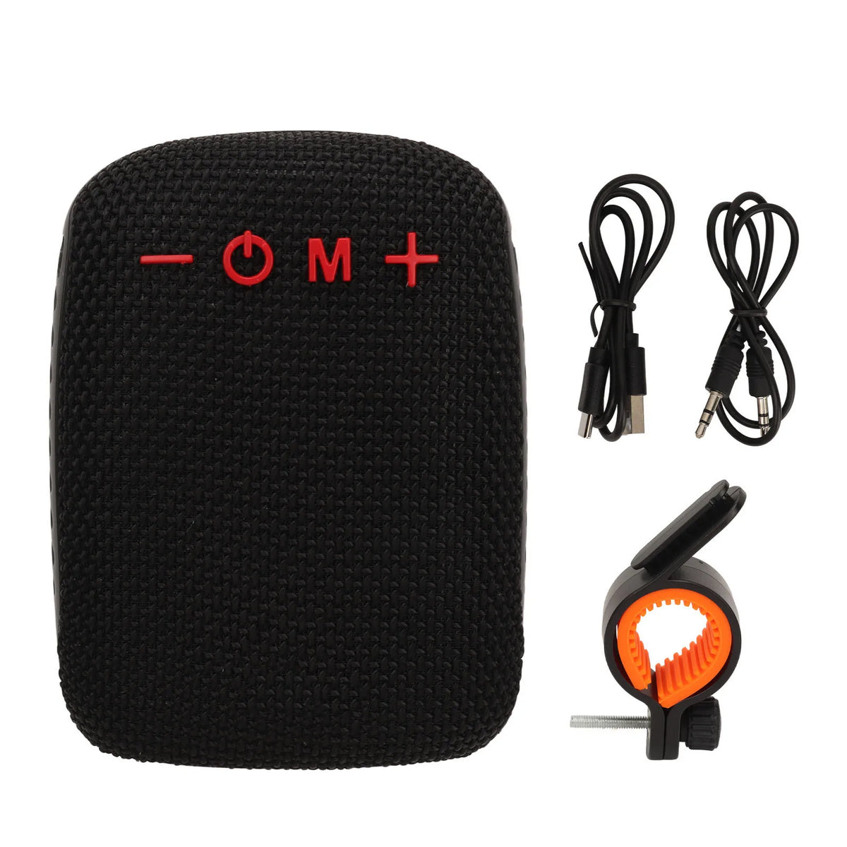Cycling Bluetooth Speaker Waterproof Support Memory Card Radio Zpaxo black