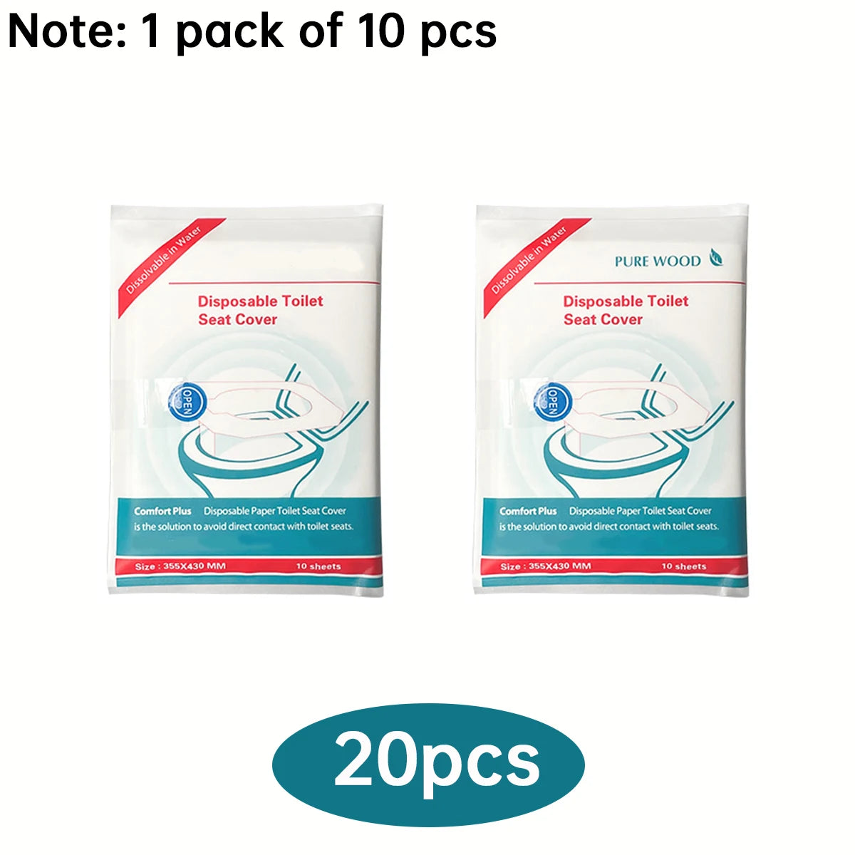 Disposable Toilet Seat Covers – Travel, Camping & Public Use