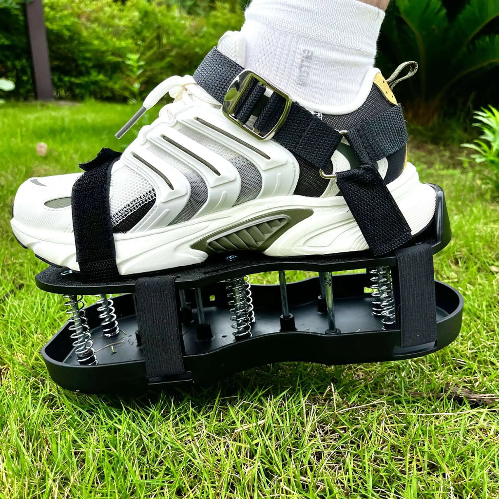Garden soil shoes grass nail shoes lawn ventilation shoes garden grass nail shoes retractable springs labor-saving soil shoes Zpaxo