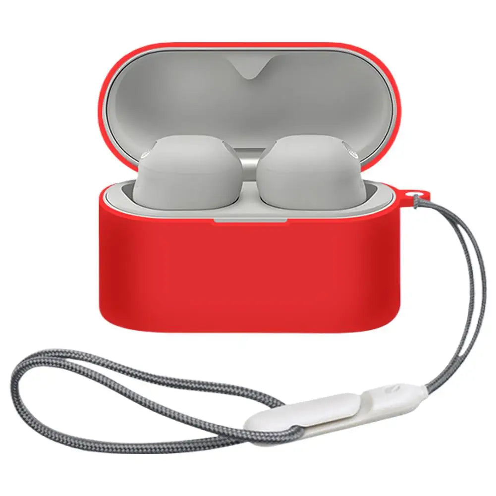 Sony WF-1000XM6 Silicone Case – Shockproof Protective Cover Earphone Case Cover Zpaxo Red
