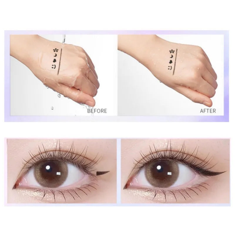1PC 2 in 1 Eyeliner Stamp Pencil Waterproof Double-ended Black Liquid Eye Liner Pen Quick Dry Triangle Seal Eye Liner Make Up Zpaxo