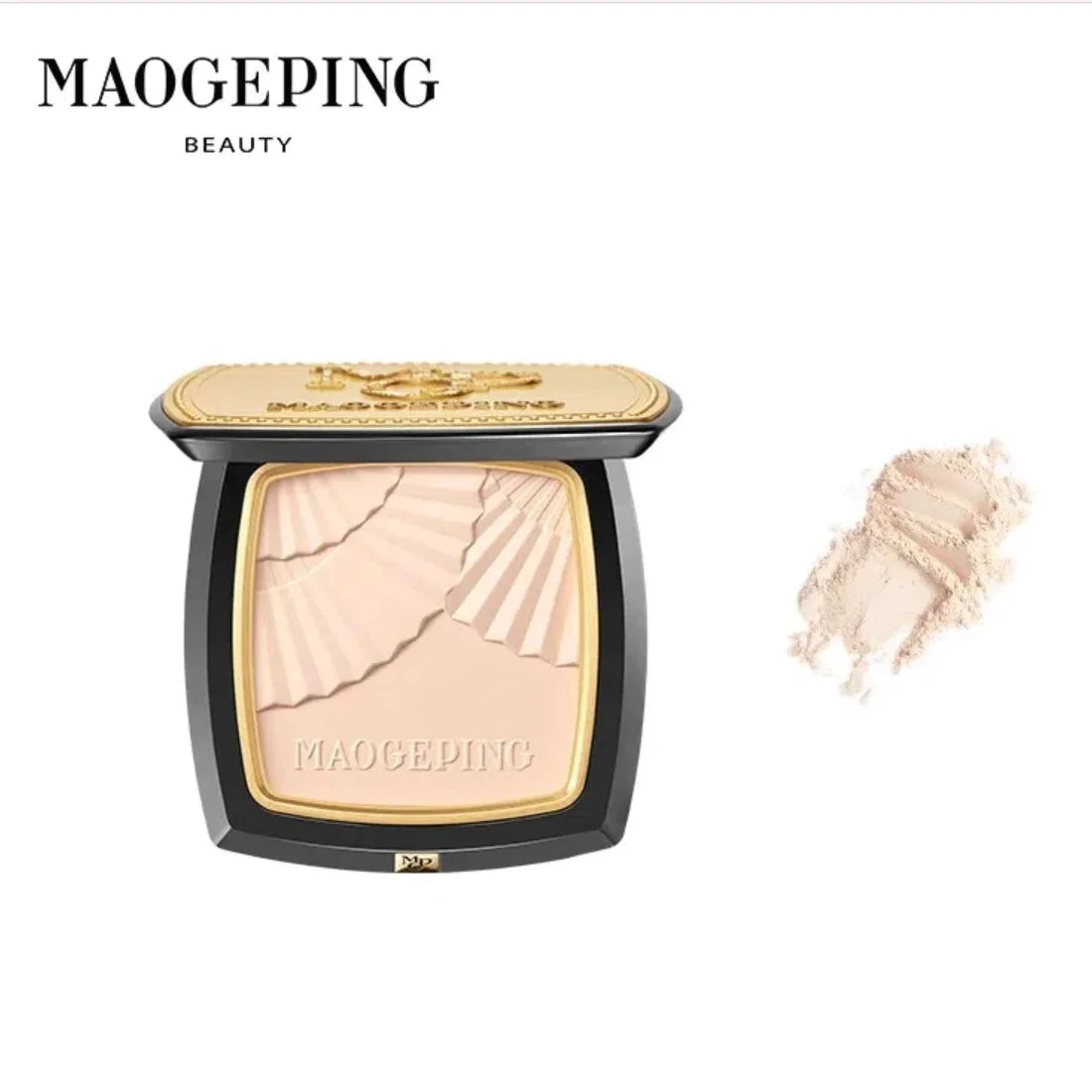 MAOGEPING Luminous Light Veiling Pressed Powder Delicate Fitting Zpaxo