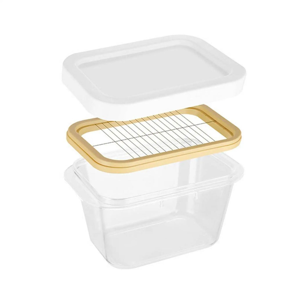 Rectangle Storage Box Butter Fresh Container Keep Cheese Case Zpaxo