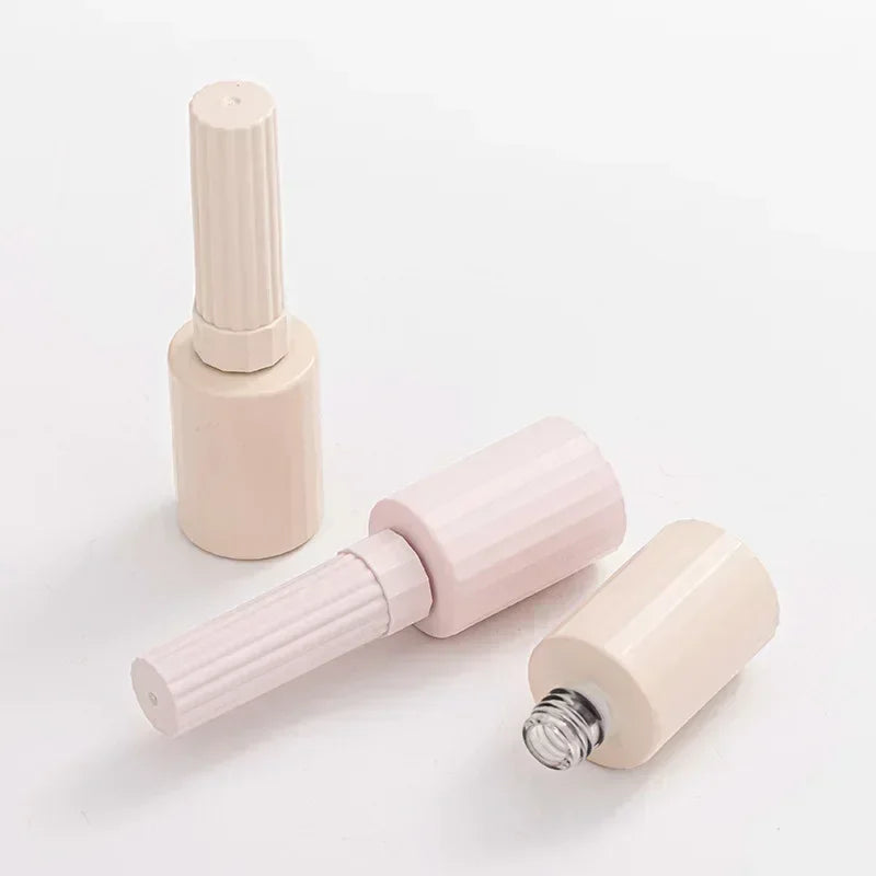 New 10pcs/set 12ml Empty Nail Polishing Bottle Nail Gel Empty Bottle with Brush Glass Empty Blending Bottle Touch-up Container Zpaxo