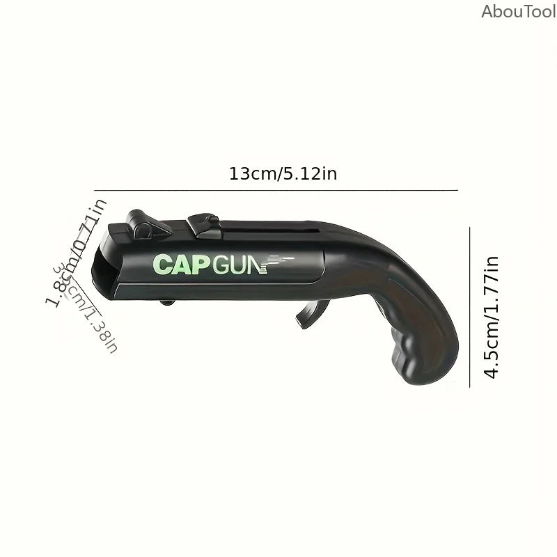 Cap Gun Beer Opener Beverage Drinking Opening Launcher Kitchen Party Zpaxo