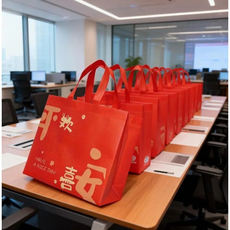 2026 Peace Bag Festive Wedding Non-woven Handbag Spring Festival