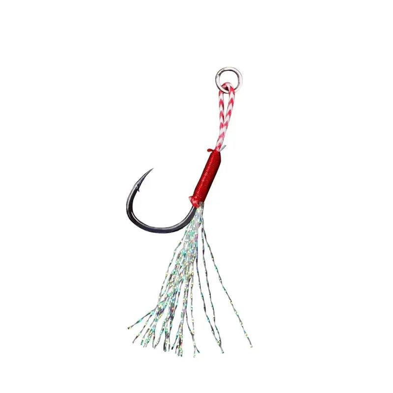 Barbed Jig Assist Hooks 10–60pc | High Carbon Steel Slow Jigging