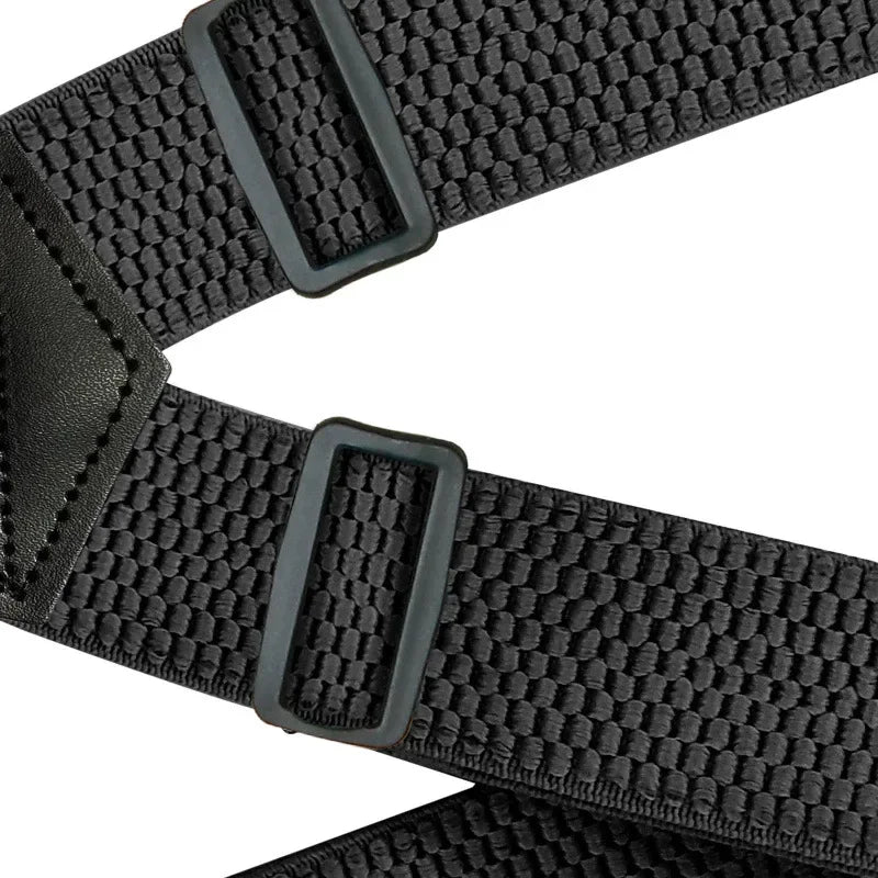 2026 New Arrival! Heavy Duty Work Suspenders for Men 3.8cm Wide X-Back with Plastic Gripper Clasps Adjustable Elastic Zpaxo