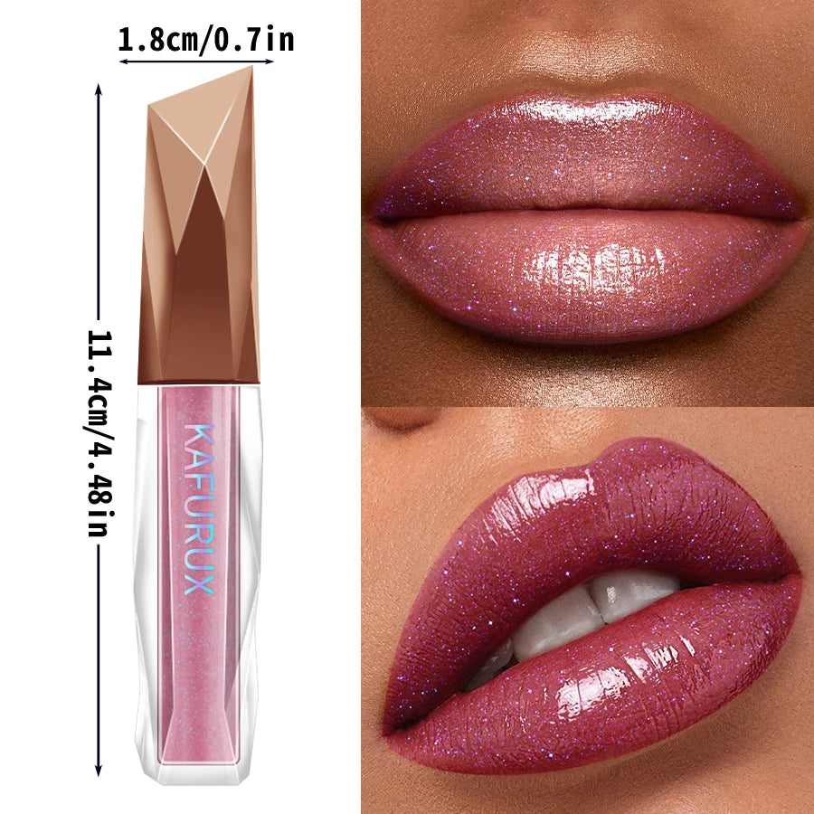 Moisturizing Plump Sparkling Lip Gloss Water-glossy Mirror Glaze