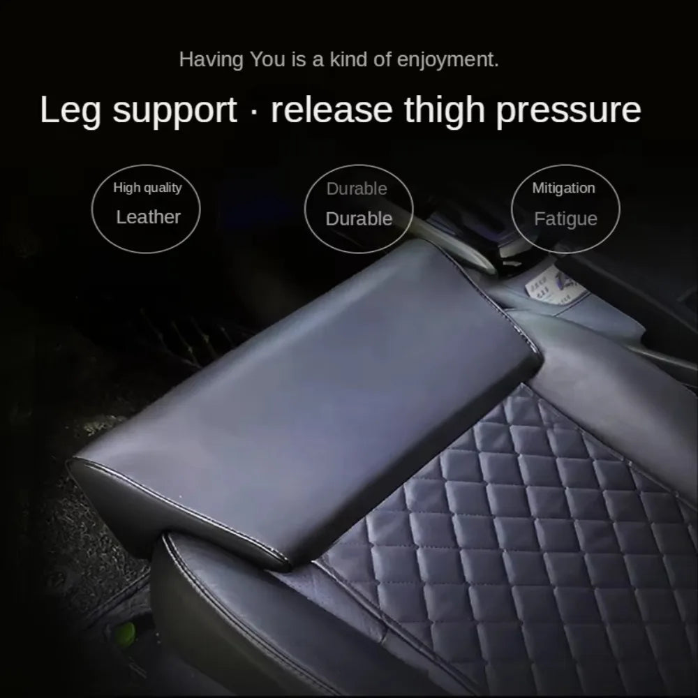 Leather Car Seat Extender Cushion Sweatproof Universal Leg Support Zpaxo