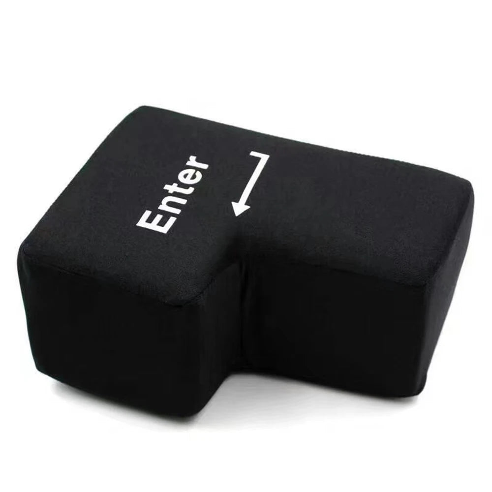 Big USB Enter Key Anti Stress Button Decompression Computer Vent Pillows Button Desktop Pillow For Programmer Zpaxo Default Title
