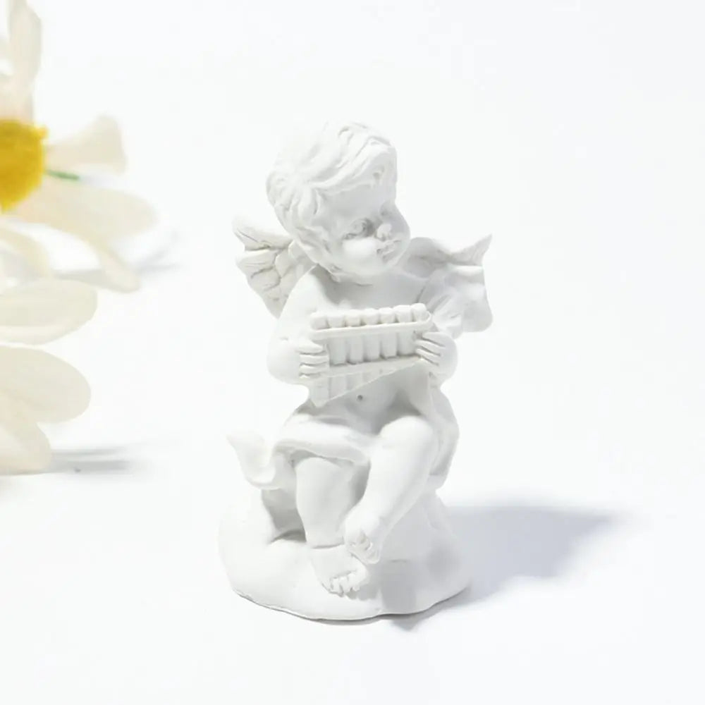 Angel Resin Crafts Photo Props Home Decoration Character Sculpture Cupid Angel Statue Garden Ornaments Desktop Figurine Zpaxo