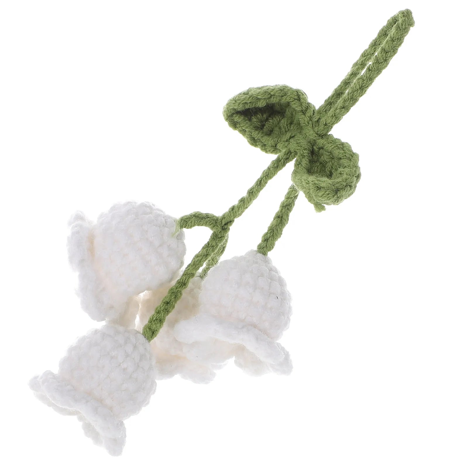 Knitted Flower Pendant Crochet Ornament Small Lightweight Adorable