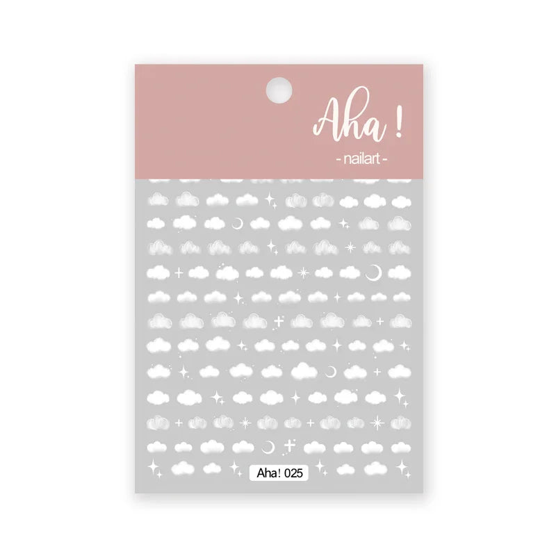 Colorful Transparent Gradient Nail Stickers Different Size Combinations Self-adhesive High Quality Nail Stickers Nail Art Deco Zpaxo 025