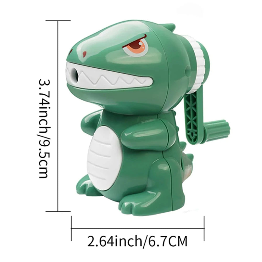 Dinosaur Pencil Sharpener Manual Cartoon Sharpener Fast Sharpening for Student Home Office School Zpaxo J24012072