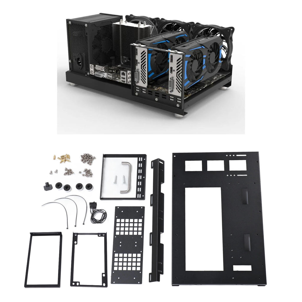 Computer Open Case Bracket Powerful Cooling Heat Dissipation Steel