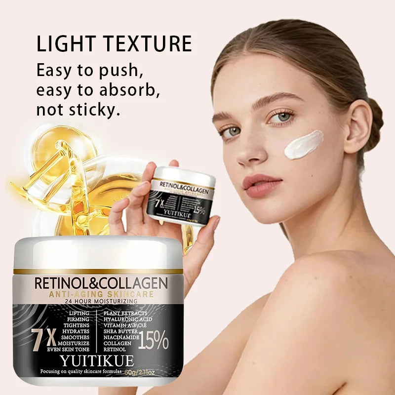 YUITIKUE Retinol Collagen Face Cream 7X Anti-Aging Moisturizer Anti-Aging Face Cream Zpaxo