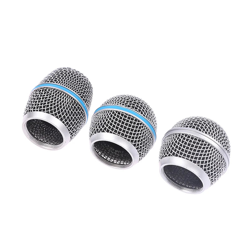 Microphone Replacement Head Steel Mesh Handheld Microphone Grill Mesh Head Fits Shure Beta 57A 58A 87A 845S 945 Zpaxo