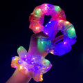 LED Light Up Hair Scrunchies Candy Bright Organza Scrunchy Elastic