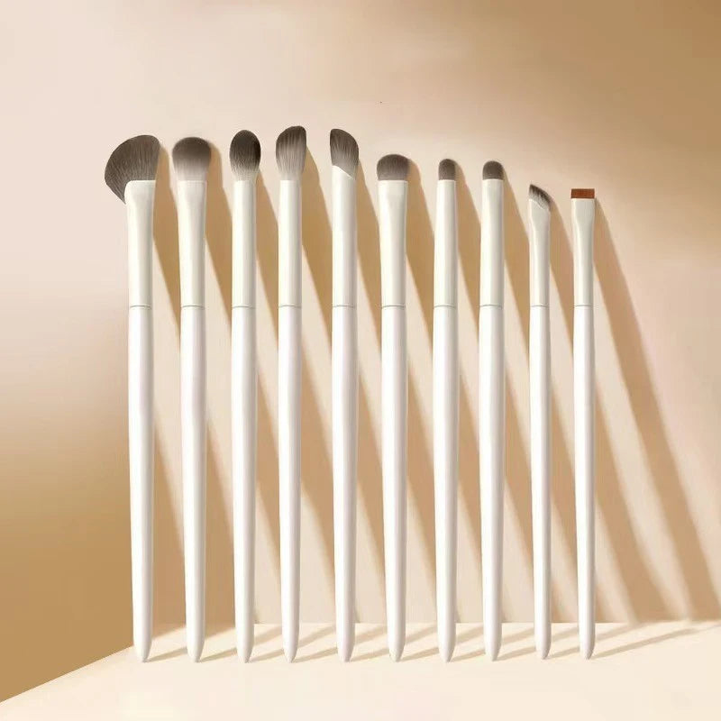 5 8 Natural Eye Makeup Brushes Detail Eyeshadow Brush White Ultra