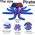3D Printed Pirate Octopus Animals Flexible Joints Home Office