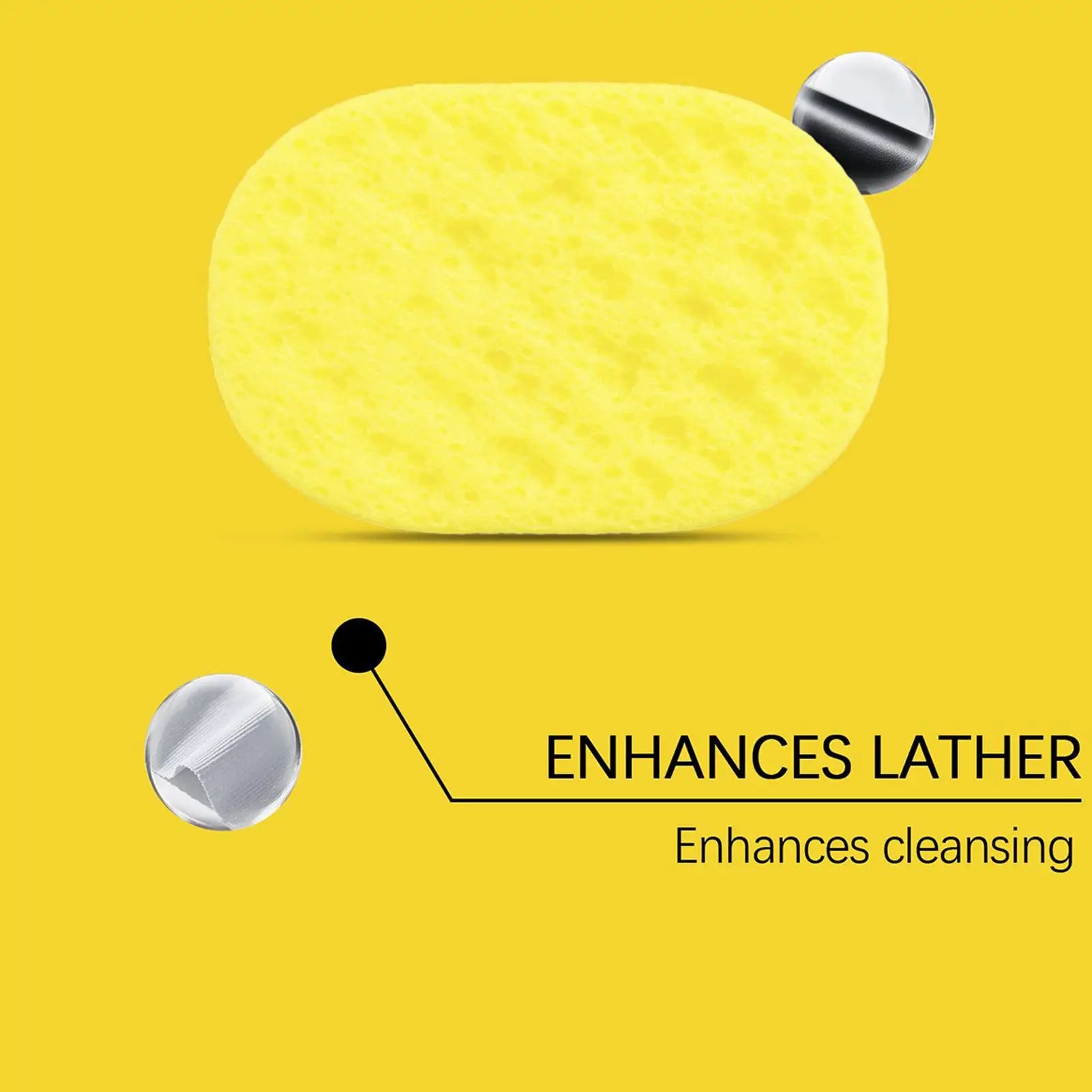 1PC Bath Sponge Reusable Gentle Bathing Sponge Soft Cleansing Exfoliating Body Massage Cleaning Shower Brushes Bath Tools Zpaxo
