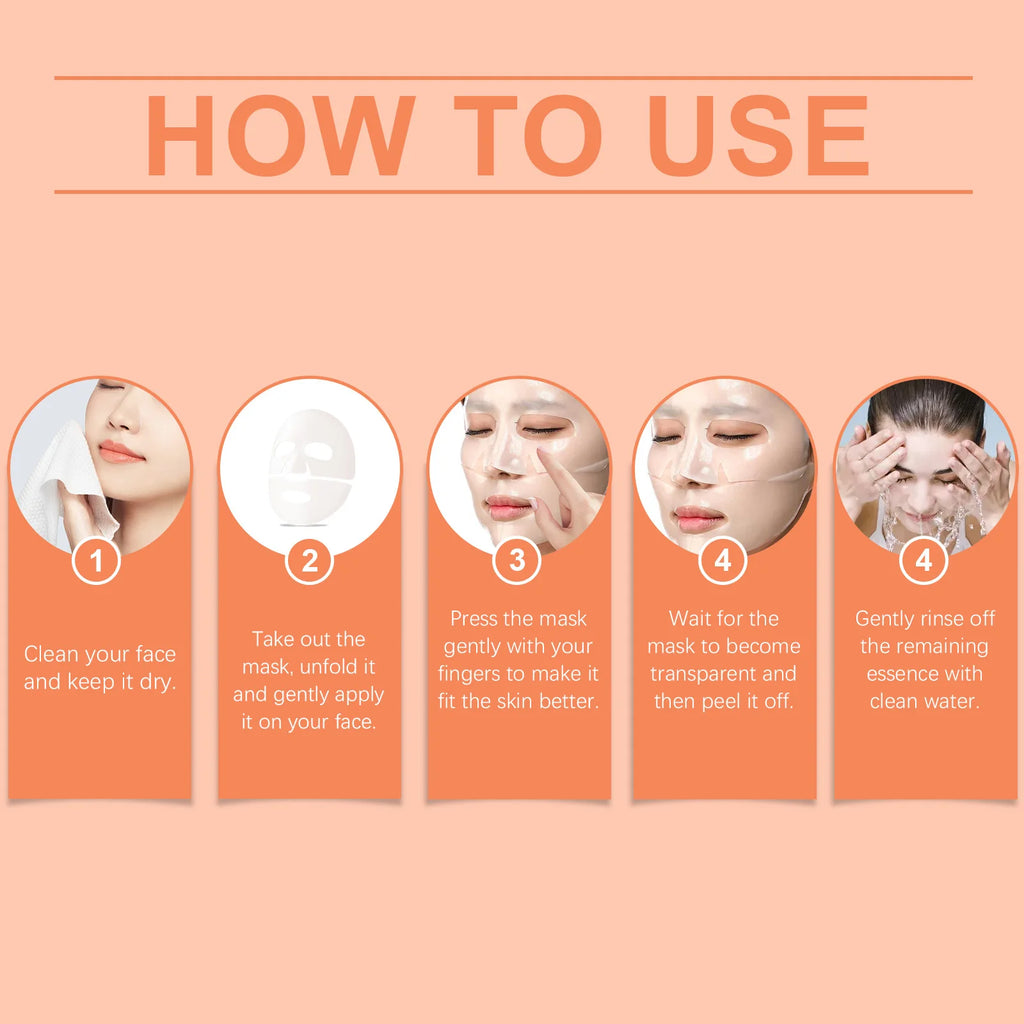 Collagen Moisturizing Mask Deep Hydration Lock Soothing Redness Cuticle Repair Long-Lasting Moisturization Hydrating Face Mask Zpaxo