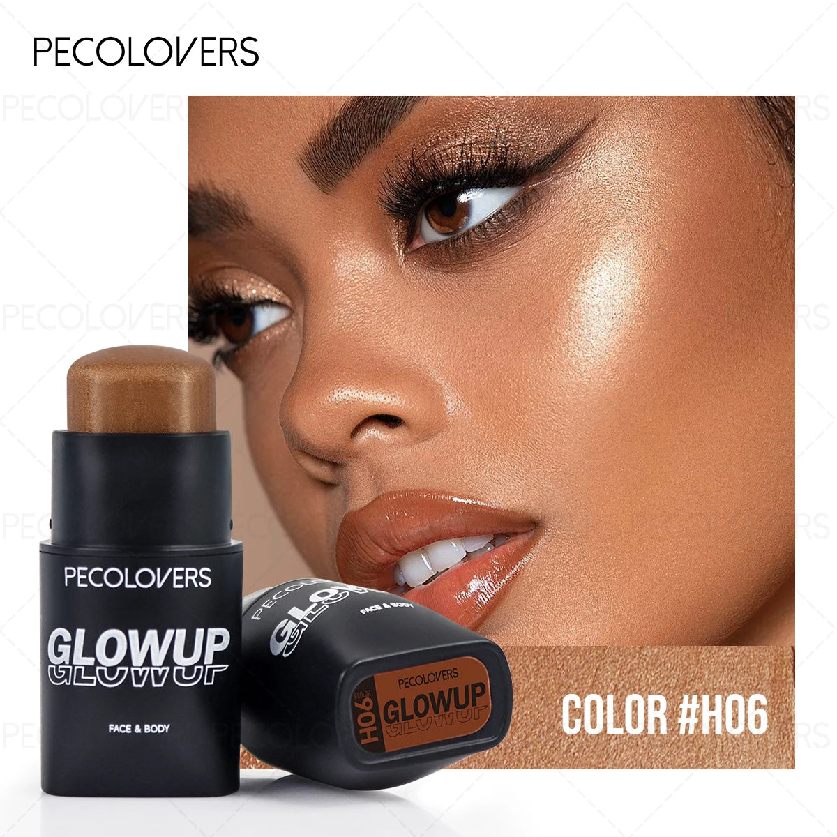 1PC 3-In-1 Makeup Stick, Versatile Contour & Blush & Highlight Face Stick, Affordable & Buildable Face Cosmetic Face Beauty Tool Zpaxo H06