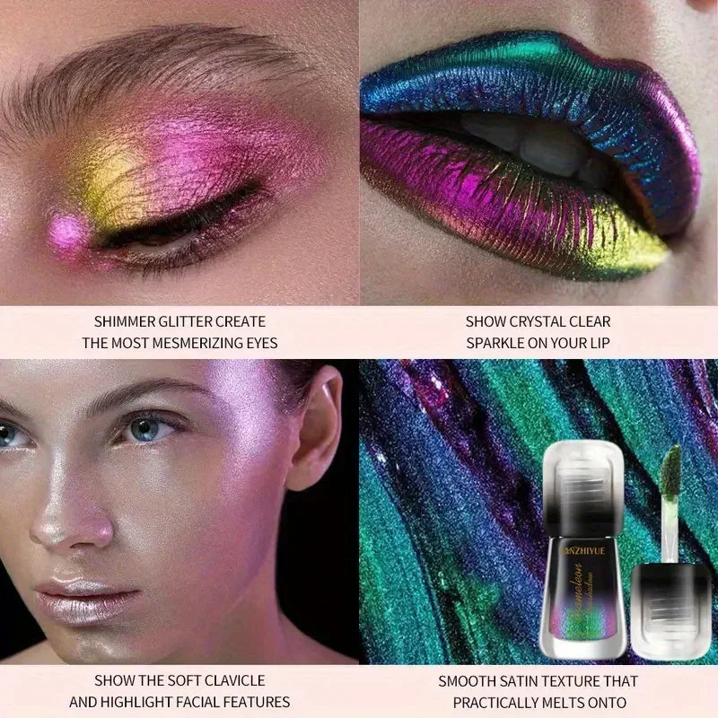 Chameleon Liquid Eyeshadow Pearl Burst Monochrome Metal