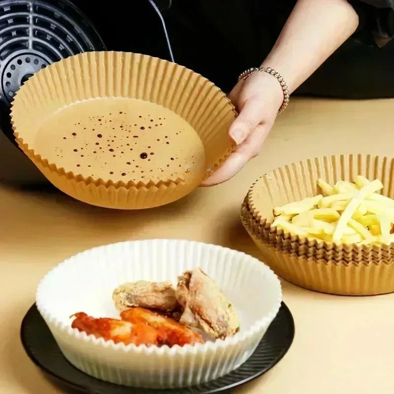 Air Fryer Paper Aerogrill Parchment Paper for Air Fryer Liner Airfryer Baking Cooking Paper Air Fryer Accessories Baking Tool Zpaxo