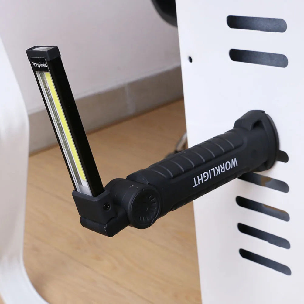Portable COB LED Work Light USB Rechargeable Flashlight Inspection