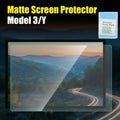 Matte HD Film Protection For Tesla Model 3/Y 2021 Anti Glare Anti-fingerprint Center Control Tempered Glass Screen Protector Zpaxo Matte type