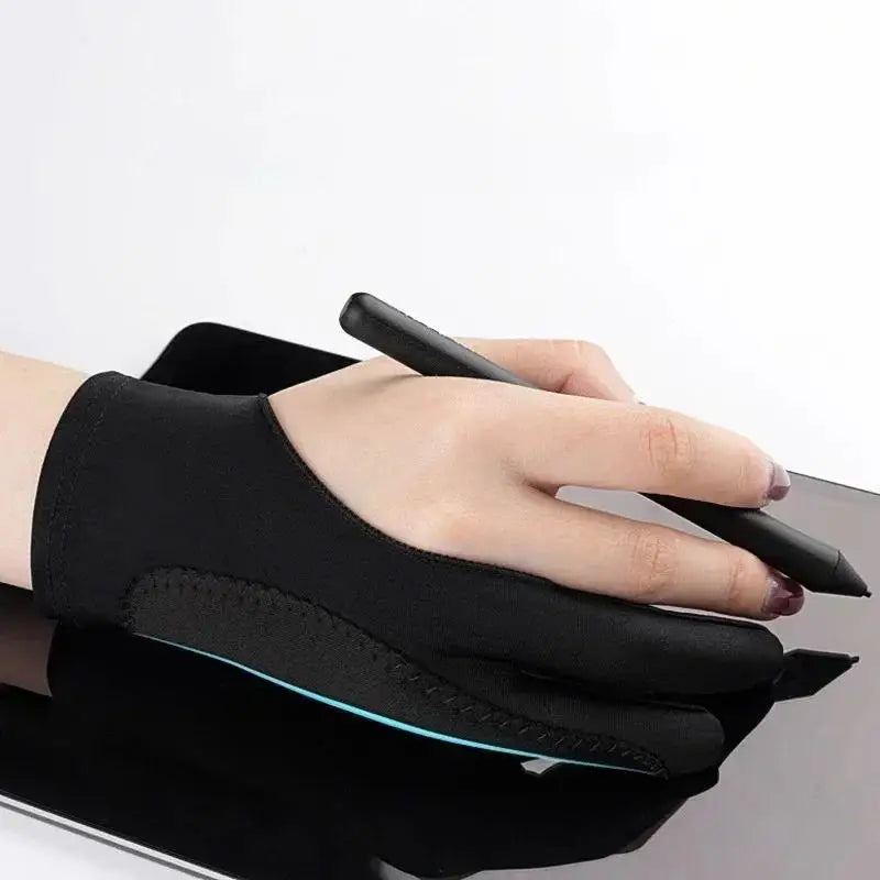 Drawing Glove Anti-touch Two-Fingers Painting Gloves for IPad Graphics Drawing Tablet Sketch Artist Smudge Guard Painting Gloves Zpaxo