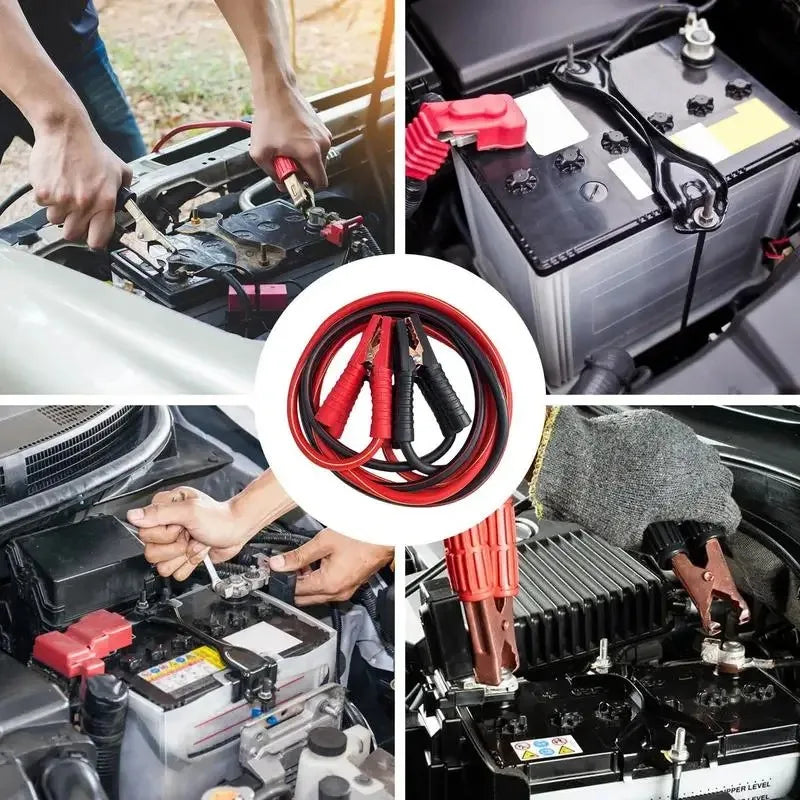 Auto Battery Heavy Duty Jumper Cables 4M 2000A Booster Cables For Cars Truck SUV Positive And Negative Firewire Jump Start Cable Zpaxo