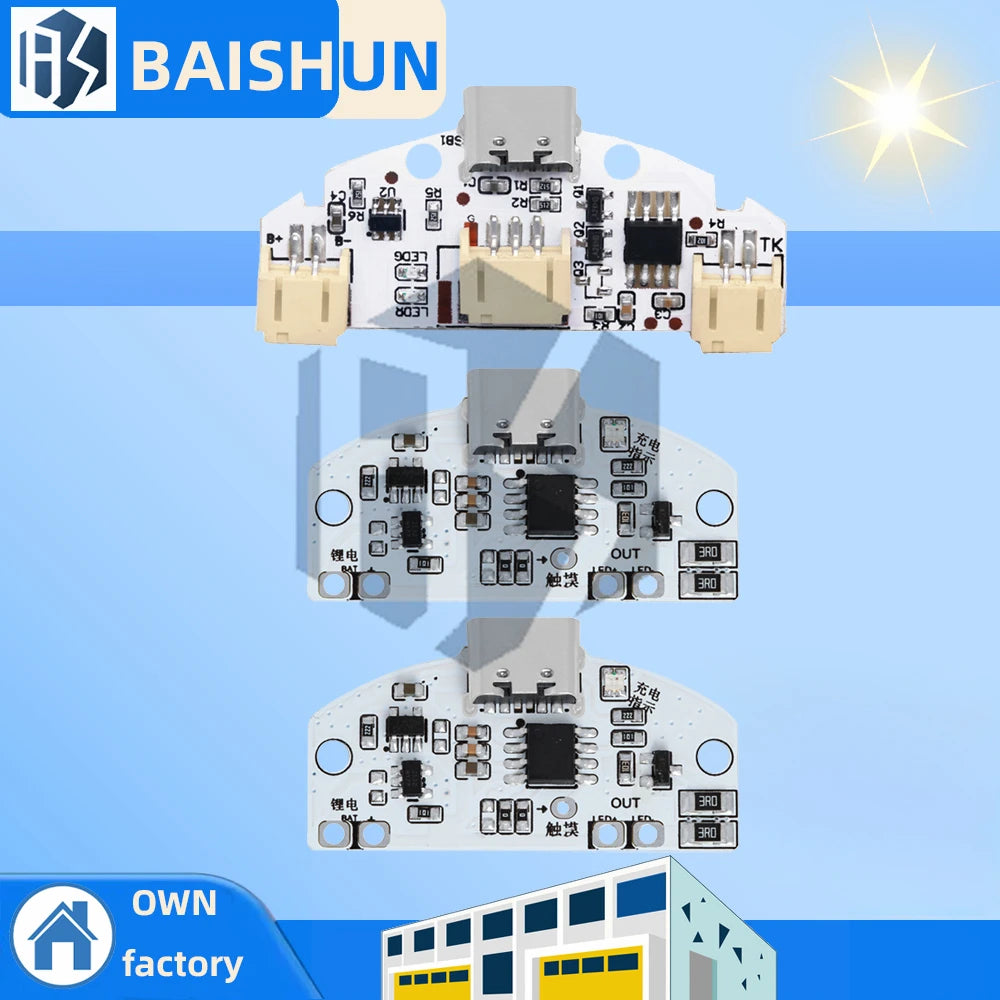 Type-c Table Lamp Circuit Board USB Charging Three Gear Stepless Zpaxo