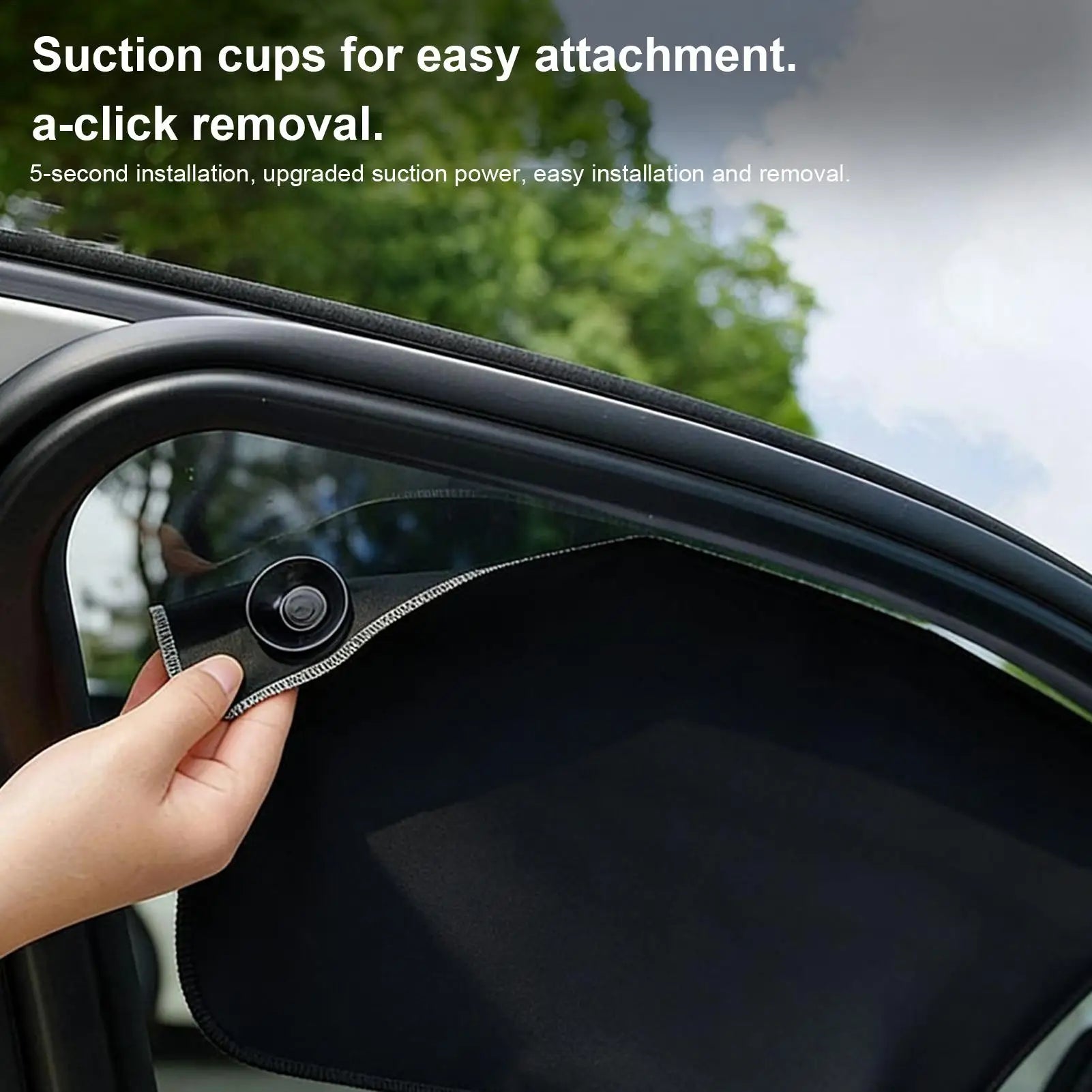 1PC Car Window Shades Side Window Sun Shade Magnet Privacy Curtains UV Reflection Anti Glare UV Block Sunshade Protection Cover Zpaxo