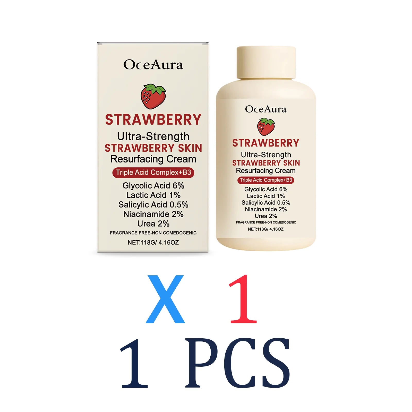 Winter Skincare Cream Dry Flaky Skin Moisturizer Strawberry Soothing Zpaxo 1 Pcs