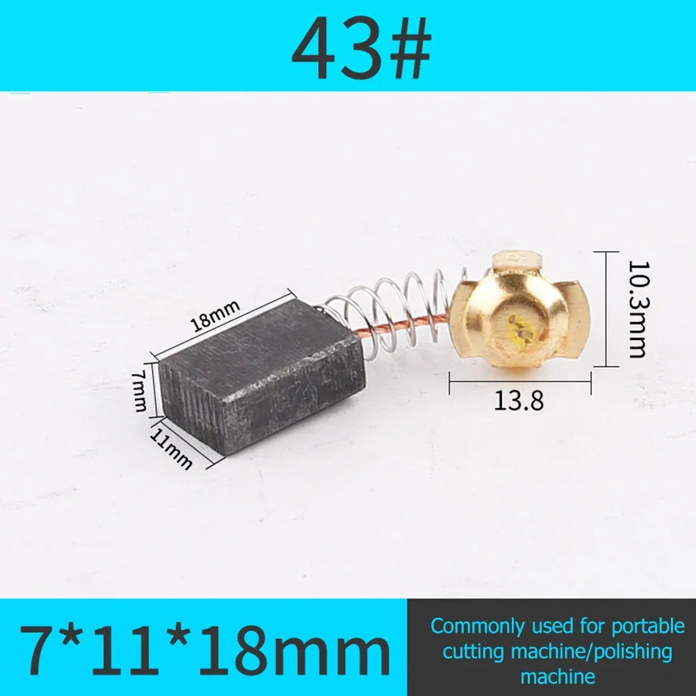 10pcs Carbon Brush Replacement Parts Electric Hammer Drill Graphite Brush Cutting Polishing Machine Power Tool Accessories Zpaxo