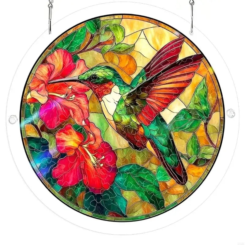 Stained Glass Window Hanging Puzzle Suncatchers Home Decors Acrylic Sun Catchers Zpaxo 11 CN